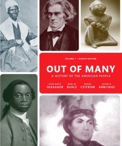 Test Bank for Out of Many Volume 1 8th Edition By John Mack Faragher