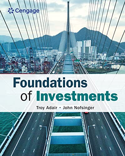 Solution Manual for Foundations of Investments An Introduction 1st Edition